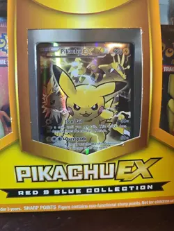 Pokemon TCG 2016 Pikachu EX Red & Blue Collection Box - Factory Sealed Box - Image 2