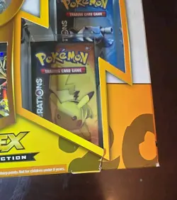 Pokemon TCG 2016 Pikachu EX Red & Blue Collection Box - Factory Sealed Box - Image 4