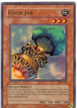 Yugioh! MP Fiber Jar - LOD-056 - Ultra Rare - 1st Edition Moderately Played, Eng - Image 1