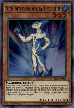 Neo-Spacian Aqua Dolphin NA 1st Ed Ultra Rare BLRR-EN049 Yu-Gi-Oh! - Image 1