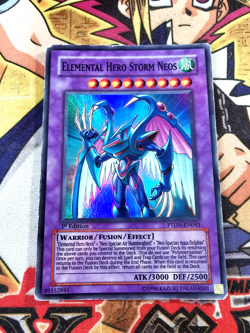 Elemental Hero Storm Neos ptdn-en043 1st Edition (MP/HP) Super Rare Yu-Gi-Oh! - Image 1