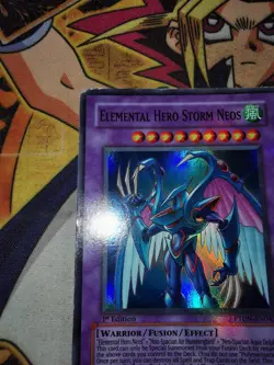 Elemental Hero Storm Neos ptdn-en043 1st Edition (MP/HP) Super Rare Yu-Gi-Oh! - Image 5
