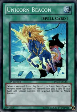 Unicorn Beacon - Super Rare 1st Edition DREV-EN055 - LP - YuGiOh - Image 1