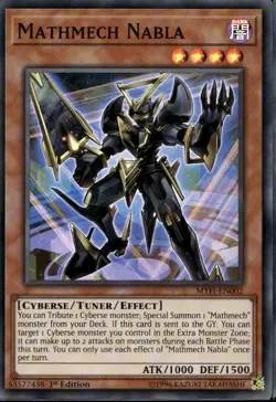 Mathmech Nabla 1st Ed Super Rare MYFI-EN002 Yu-Gi-Oh! - Image 1
