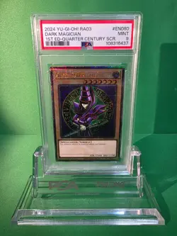 2024 YU-GI-OH! DARK MAGICIAN RA03-EN080 1ST ED QUARTER CENTURY RARE PSA 9 - Image 1