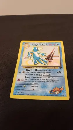 Pokemon TCG Gym Challenge Misty's Golduck 12/132 Holo Card 2000 Played Vintage - Image 3