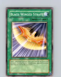 Yu-Gi-Oh TCG Black-Winged Strafe TSHD-EN045 Unlimited Common Card Played LP - Image 1