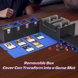 MTG Deck Box with Dice Tray, 5 in 1 Commander Deck Box Fits 840+ Sleeveless Card - Image 5
