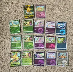 Simplified Chinese Pokemon Cards TCG Gem Pack Cards V Cards Eeveelutions - Image 1