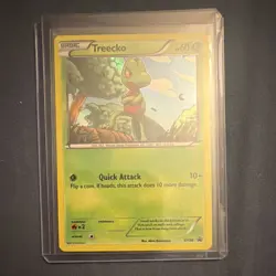 Pokemon Treecko XY36 XY Basic Regular Grass Type Card 2014 Akira Komayama - Image 1