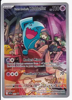 Team Rocket's Wobbuffet Holo Promo SV: Scarlet & Violet Promo Cards 203 NM - Image 1