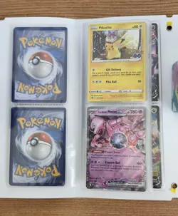 Pokemon Mini Binder 40 Mixed Pokemon Cards Includes Miscut Error - Image 5