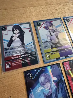 Digimon Card Lot Yuuko Kamishiro Bt22-083. 5 Cards NM - Image 2
