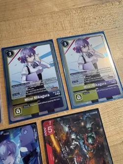 Digimon Card Lot Yuuko Kamishiro Bt22-083. 5 Cards NM - Image 3
