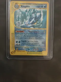 Pokemon Kingdra TCG Holo Rare Card Aquapolis H14/H32 Rare Pokemon 2002 MP - Image 3