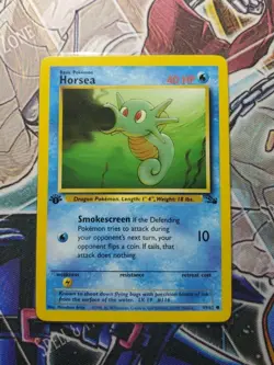 HORSEA - 49/62 - Fossil - Pokemon Card 1st EDITION- LP - Image 1