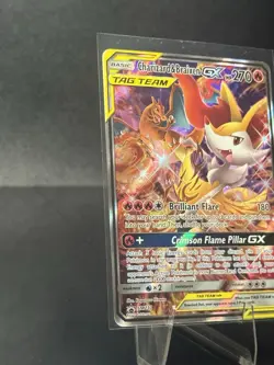 Charizard and Braixen GX SM230 Sun and Moon Black Star Promo NM Pokemon Card - Image 2