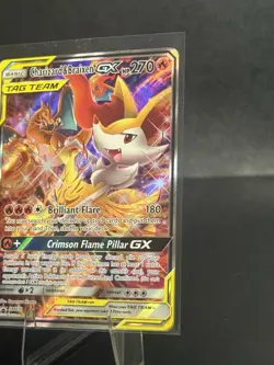 Charizard and Braixen GX SM230 Sun and Moon Black Star Promo NM Pokemon Card - Image 3
