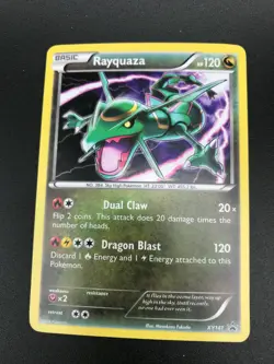 Rayquaza XY141 HOLO RARE Black Star Promo Pokemon Card TCG NM 2016 - Image 4