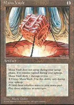 Magic MTG 5th Edition Fifth Ed Mana Vault NEAR MINT NM - Image 1