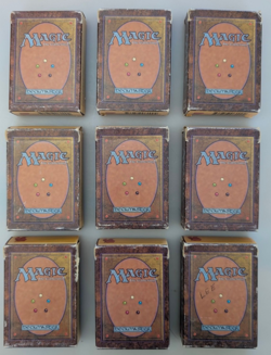 NINE RARE MTG Original Beta EMPTY Starter Deck Boxes Magic the Gathering - Image 1
