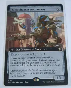 Stridehangar Automaton Extended Art Aetherdrift Commander Magic The Gathering - Image 1