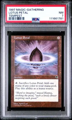 1997 MTG TEMPEST LOTUS PETAL PSA 7 - Image 1