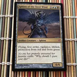 Sphinx of the Steel Wind - Commander 2013 Edition - MTG Magic Free Shipping - Image 1