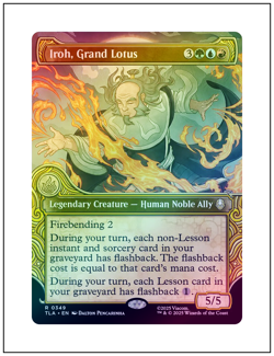 1x Iroh, Grand Lotus, Showcase Art Foil, Avatar, Magic, MTG NM - Image 1