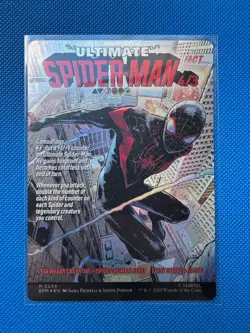 MTG Spider-Man Ultimate Spider-Man 4/3 Mythic 0234 Miles Morales Borderless Foil - Image 3