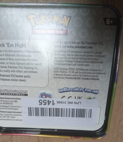 Pokemon TCG: Stacking Tin - Paradox Pokemon (3 Booster Packs & 2 Sticker Sheets) - Image 4
