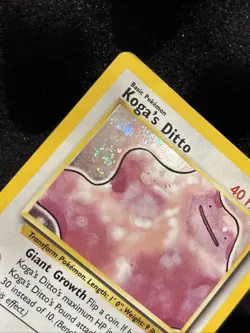 (SWIRL) Koga's Ditto - 10/132 - Pokemon Gym Challenge English Unlimited Holo MP - Image 2