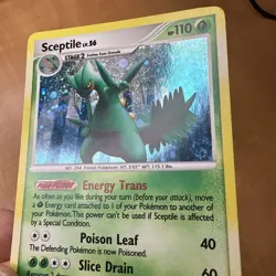 Pokemon TCG Sceptile 10/100 D&P Stormfront 2008 Holo Rare - LP - Image 1
