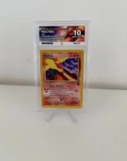2000 WOTC POKEMON MOVIE MOLTRES #21 BLACK STAR PROMO AOKI ERROR ACE 10 - Image 1