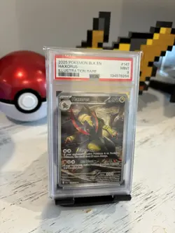 2025 POKEMON BLK EN BLACK BOLT IR #147 HAXORUS PSA 9 Fraxure Axew Evolutions - Image 1