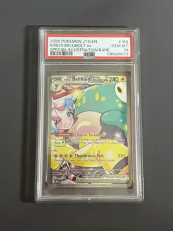Iono's Bellibolt EX Sir 183/159 SV09 Pokemon TCG Journey Together PSA 10 GEM MT - Image 1