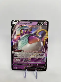Pokemon - Polteageist V - SWSH021 - SWSH Black Star Promo NM - Image 1
