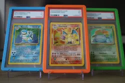 1999 Pokemon Base Set Charizard, Blastoise & Venusaur PSA 5 Trio - Holo Rare - Image 1