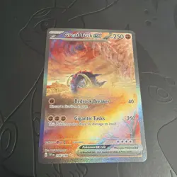 Pokemon Great Tusk ex 246/198 Scarlet & Violet Ultra Rare Alternate Art NM - Image 1