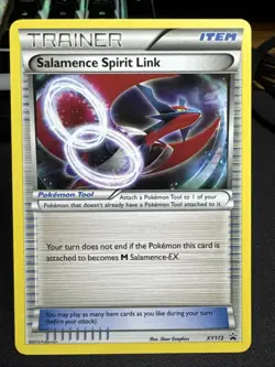 Pokemon XY Black Star Promo -Salamence Spirit Link- XY172 - Image 1