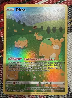 Pokemon TCG Ditto GG22/GG70 Crown Zenith: Galarian Gallery Holo - Image 1