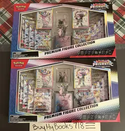 POKEMON TCG PRISMATIC EVOLUTIONS PREMIUM FIGURE COLLECTION - SEALED LOT OF 2 - Image 1