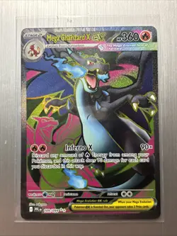 2025 Mega Charizard X EX 109/094 Phantasmal Flames Pack Frsh Pokemon TCG English - Image 1