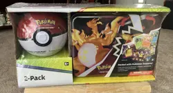 Pokemon 2021 Charizard Collectors Chest Tin Lunchbox & Poke Ball Tin 2 Pack - Image 1
