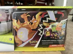 Pokemon 2021 Charizard Collectors Chest Tin Lunchbox & Poke Ball Tin 2 Pack - Image 3
