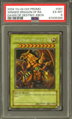 Yu-Gi-Oh Dawn of Destiny XBOX Promo The Winged Dragon of Ra DOD-001 PSA 6 - Image 1
