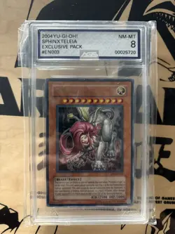 AGS 8 2004 YU-GI-Oh! Exclusive Pack SPHINX TELEIA EN003 CGC PSA - Image 1