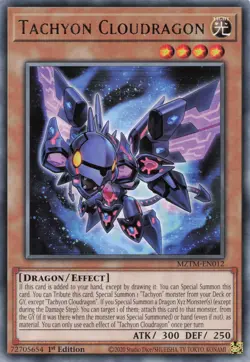 Yugioh MZTM-EN012 - Tachyon Cloudragon - Rare - Image 1