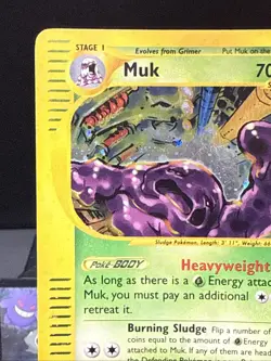 Pokemon Card Muk H17/H32 Aquapolis Set Holo Rare WOTC Near Mint - Image 3