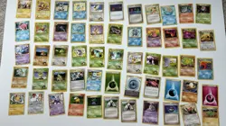 HUGE VINTAGE LOT OF 98 POKEMON TGC CARDS FROM 1995-2009 - Image 1
